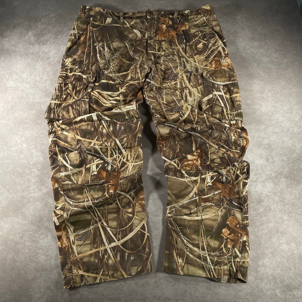 Game Winner Mens 3XL Camo Cargo Pants Advantage Double Knee Baggy 42x31